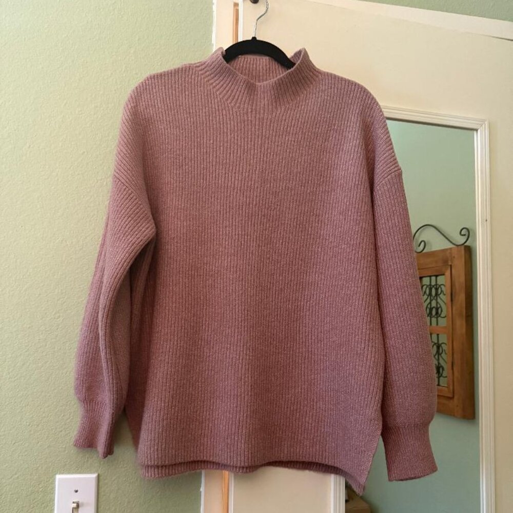 GAP large blush pink oversized sweater.